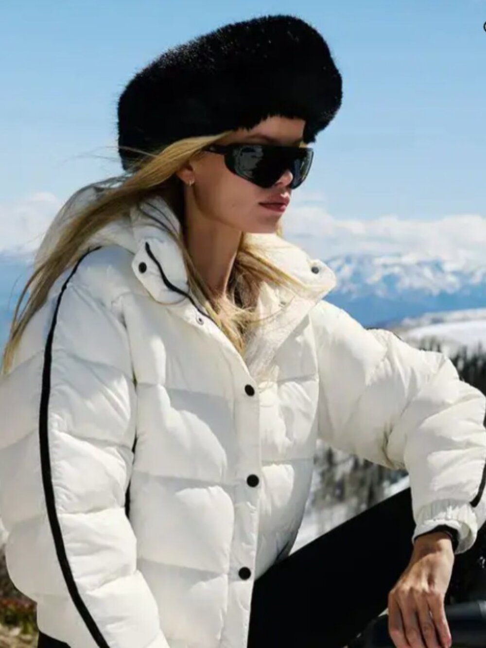 ALO Aspen Love Puffer Jacket - ivory size M